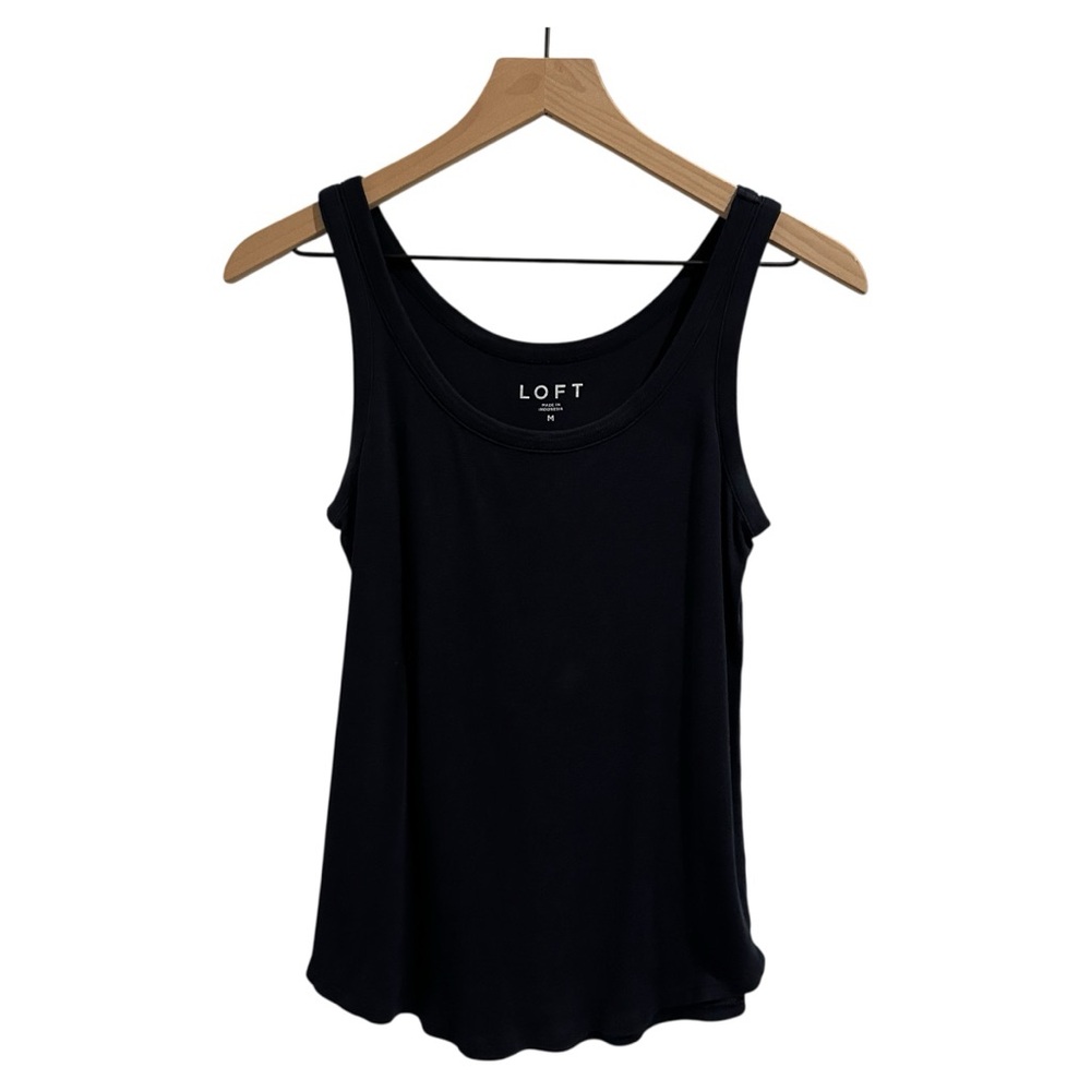 LOFT Navy Tank Top (Size Medium)